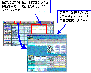 特徴 財務改善